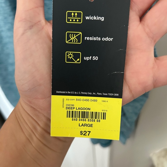 Women Xersion Ruched Side Tank Top Blue Large NWT - Picture 4 of 9